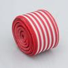 Linho artificial vermelho preto e branco borda de arame de ferro fita listrada de Natal laço de fita Guirlanda DIY material decorativo acessórios