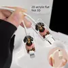 Acrílico Plano 2 Piezas Salchicha Linda Usando Ropa Protector de Cable de Datos Popular Más Reciente