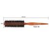 Pente de Madeira para Cabelo Cerdas de Porco Madeira de Lótus Pente Modelador para Cabelo Estilo Casa Modelar Cabelo Salão de Beleza Pente Cilindro Ferramentas de Cabelo Pente Rolo