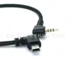 Mini 5P Doblez Izquierdo a DC2.5 TRRS Codo Negro Trenzado Exterior Cable de Datos Cable de Alimentación