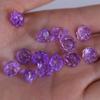 Pulseira de ágata prata com Lótus perfurado multicolor DIY acessórios Bodhi contas soltas
