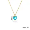 Colar de Amor Quente Novo Transfronteiriço Feminino Cobre Banhado a Ouro Real Elegante de Alta Qualidade Pingente de Zircônia Microincrustado Acessórios