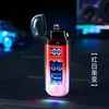Encendedor de doble arco para exteriores a prueba de agua y viento con carcasa transparente y pantalla de nivel de batería, encendedor electrónico USB para cigarrillos, venta al por mayor desde el fabricante