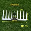 Ancinho Agrícola para Afofar e Arar o Solo, Multifuncional para Plantio de Vegetais e Limpeza de Terreno, Ancinho de Areia de Cinco Dentes, Sete Dentes, Raspador de Areia de Aço Inoxidável, China