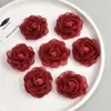 Flor de Gasa de Hibisco Rizado Simulada de 6 cm Cabeza de Flor Accesorios Hechos a Mano DIY Accesorios para el Cabello Pasadores Zapatos y Sombreros Accesorios para Ropa