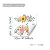 M18984 Nuevas Pegatinas de Pared Flor de Girasol de Dos Flores Pintadas a Mano Decoración Habitación Infantil Dormitorio Fondo Pegatinas de Pared Autoadhesivas