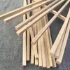 Comprimento 30cm Tiras de Madeira Artesanais, Tiras de Madeira de Paulownia, Tiras Finas Quadradas de Madeira, Tiras de Madeira para Maquetes Arquitetônicas DIY, Tiras Finas Planas de Madeira Artesanais