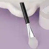 Mango Inclinado Cabeza Suave Cepillo de Silicona para Mascarilla Facial Spa Brocha para Mascarilla Facial de Silicona Salón de Belleza