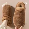 Zapatos de Algodón de Caña Alta 2026 Nuevo Estilo Ropa de Abrigo de Invierno para Mujer Calidez con Felpa en Invierno Suela Gruesa Tacón Cubierto Zapatos de Algodón para Interiores y Hogar