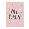 Lua Nuvem Elefante Rosa Letras Escandinavo Pintura em Tela Arte Quadro Quarto de Meninas Desenho Animado Decorativo Pintura Núcleo