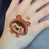 Cubierta para Brazo de Personaje de Dibujos Animados Linda y Sencilla Pegatinas de Tatuaje Nicho de Gama Alta Pequeño Dibujo Animado Pegatinas de Tatuaje Impermeables de Larga Duración para Mujeres
