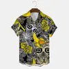 Venta caliente de eBay comercio transfronterizo europeo y americano Halloween nuevo arte calavera impresión digital 3D camiseta top