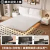 Nuevo Modelo 2026 Cama Flotante con Tapicería de Cuero Genuino, Cama Doble Moderna Minimalista con Estructura de Hierro, Cama de Boda, Cama Grande de Alta Gama