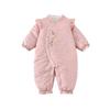 Mameluco Jingqi para Bebé Recién Nacido con Relleno de Algodón para Calidez en Otoño e Invierno, Pelele Unisex para Bebé con Forro Polar para Gatear y Uso al Aire Libre