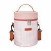 Directo de Fábrica Bolsa para Lonchera Cilindro Rayado Coreano Moda Portátil Bolsa de Almuerzo Hombro Picnic Bolsa de Lonchera Cilindro