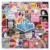 50 Pegatinas Anti-Bullying con Frases Positivas en Inglés, Pegatinas Decorativas Impermeables para Maletas, Guitarras, Cuadernos