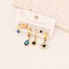 Pendientes de traje de amor con ojos de mariposa, joyería nueva europea y americana, pendientes largos de borla de acero inoxidable E419