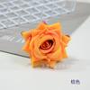 Corona de Flores de Rosa de Esquina Simulada de 7 cm para Arreglos Florales, Tocado, Decoración de Sombrero, Flor de Seda, Cabeza de Flor de Rosa de Esquina de Borde Enrollado para Boda
