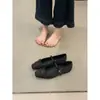 Zapatos planos bajos de lunares estilo francés para mujer, nuevos zapatos Mary Jane dulces para primavera y otoño de 2026 con una sola correa de hebilla