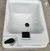 Tina de acrílico para pedicura con un solo mango, lavabo para pies, tina de spa para pies de acrílico, tina para remojar los pies, tina para terapia de pies, tina para pedicura