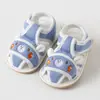 Primeiros Sapatos de Recém-Nascido Meninos e Meninas Primavera Verão 0-3 Anos Interno Solado Macio Antiderrapante Primeiros Passos Sapatos de Chão Sandálias