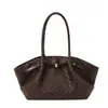 Bolso de Mano con Textura Retro Bolso Tote Pequeño para Mujer 2026 Nuevo Bolso Tejido Tipo Cesta de Verduras Simple de Hombro Cruzado Bolso de Moda