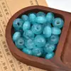 Cuentas de Resina con Purpurina de Cielo Estrellado Cuentas de Agujero Grande Cuentas de Rueda de Ábaco Cuentas para Hilo Cadena de Teléfono DIY Accesorios para Tejer Ropa Bolsas