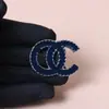 Broche Transfronterizo Estilo Nuevo Estilo Chanel Esmalte Color Mezclilla alta calidad Moda Personalidad Versátil Corsage Femenino