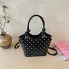 Bolsa de Mão Fashion de Bolinhas Super Popular Coreana 2026 Nova de Verão Versátil Nicho Luxo Leve Bolsa de Ombro Transversal