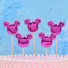 Cartão de inserção para bolo refletivo pu amor estrela de cinco pontas Coroa cartão de inserção de aniversário suprimentos de festa cartão de inserção de decoração de bolo fosco