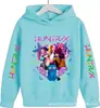 Sudadera con capucha y estampado gráfico para miembro de equipo de chicas Hunter, estilo nuevo transfronterizo, sudadera casual para niñas, directo del fabricante
