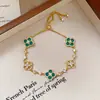 Pulseira Ajustável com Flor de Zircônia em Corte Losangular, Luxo Acessível e Pulseira de Alta Qualidade, Joia de Mão Moderna, Exquisita e Doce