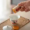 Latas de Chá Preto Chá da Rocha Artesanal Artesanal Folha de Flandres Chá Solto Chá Pu-erh Escrita Dai Latas de Chá de Algodão Tangerina Xiaoqing Cerimônia da Mão
