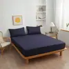Sábana de Color Sólido Simple Cepillada Personalizada Productos de Cama Protector de Colchón Al por Mayor