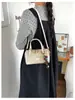 Bolso de Bowling con Patrón Tejido Nuevo 2026 para Mujer, Bolso de Hombro Cruzado de Lujo Ligero Estilo Old Money, Bolso Tipo Almohada Boston