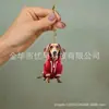 Nuevo adorno plano de perro lindo acrílico transfronterizo para coche, accesorio de mochila, decoración del hogar