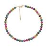 Nuevo Chino Original Verano Colorido Dopamina Turmalina Natural Arcoíris Collar Pulsera Todo-combinable Collar de Alta Gama para Mujer