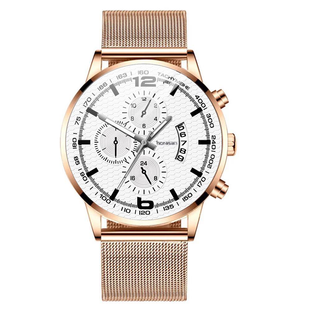 玫金网带玫金壳白面银针