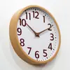 Reloj de Pared de 12 Pulgadas con Imitación de Madera, Estilo Madera Natural, Sala de Estar Estilo Japonés, Lujo de Gama Alta, Reloj Minimalista Estilo Ins, Transfronterizo