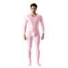Mono Unisex de Talla Grande de Alta Elasticidad Liso de Cuerpo Completo Brillante Sedoso Aceitoso Sexy Transparente Europeo y Americano