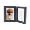 Marco de Fotos de Huellas de Manos y Pies de Amazon Transfronterizo Bebé Conmemorativo Huella de Pata de Perro y Gato Huella de Pie Barro DIY Marco de Fotos para Niños