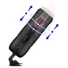 Masturbador Telescópico Giratorio Vibratorio Recargable Caballo Negro para Hombres, Juguete Sexual, Ejercitador de Pene de Comercio Exterior