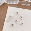 Nueva Joyería para Uñas Cruzadas Estilo Popular de Celebridad de Internet Joyería de Aleación DIY Diamante Rosa Joyería para Uñas Estilo Retro