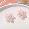 Super hada nicho diseño creativo Zhejiang cambiar rosa pálido flor cabeza de loto tocado DIY accesorios para orejas al por mayor