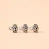 Hebilla de plata de Xizang colgante de collar hecho a mano diy aleación tendencia retro joyería cuerda de pulsera agujero para colgar cuentas de plata antiguas venta al por mayor