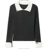 Suéter Feminino 2025 Novo Estilo, Camisa Base de Tricô Deslumbrantemente Linda, Elegante e Rejuvenescedor, Top Feminino para Outono e Inverno