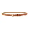 Cinturón Fino de Cuero Marrón Personalizado para Mujer, Accesorio Decorativo para Vestidos, Cinturón Versátil de Moda de Verano para Vestidos, Camisas y Pantalones, Accesorio para Ceñir la Cintura