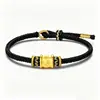 Pulsera de Hilo Rojo con Cuenta de la Fortuna del Mantra de Seis Caracteres de Oro Puro, Hilo de la Suerte, Suministro para Transmisión en Vivo, Regalo Corporativo, Venta al por Mayor desde un Solo Artículo