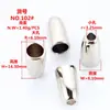 Direto da fábrica fonte 47 fivela de corda curva fivela oval de liga de zinco KE10205# sino de metal