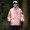 Chaqueta exterior de otoño Enbu para hombre, chaqueta cortavientos unisex para pareja, ropa de montañismo, abrigo de trabajo de corte holgado